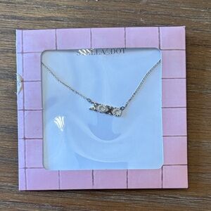 Stella & Dot Silver XO Necklace